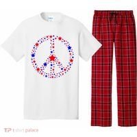 Patriotic Peace Sign Stars Pajama Set thumb 0