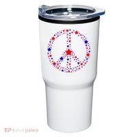 Patriotic Peace Sign Stars Tumbler thumb 0