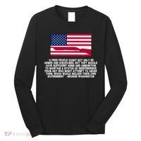 Patriotic Quote George Washington Long Sleeve Shirt thumb 0