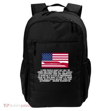 Patriotic Quote George Washington Backpack