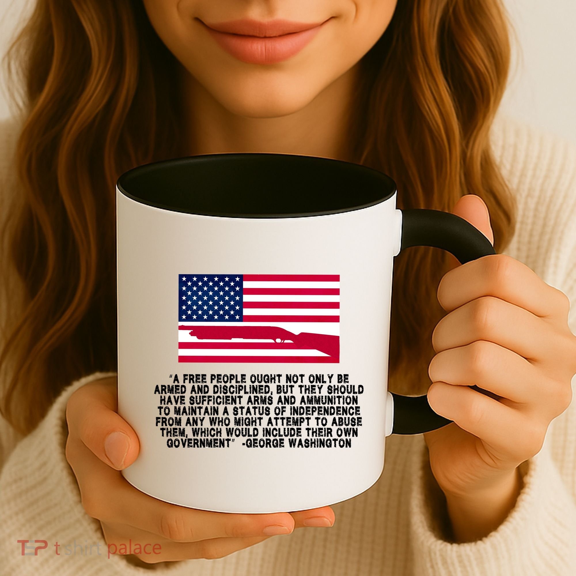 Patriotic Quote George Washington Coffee Mug