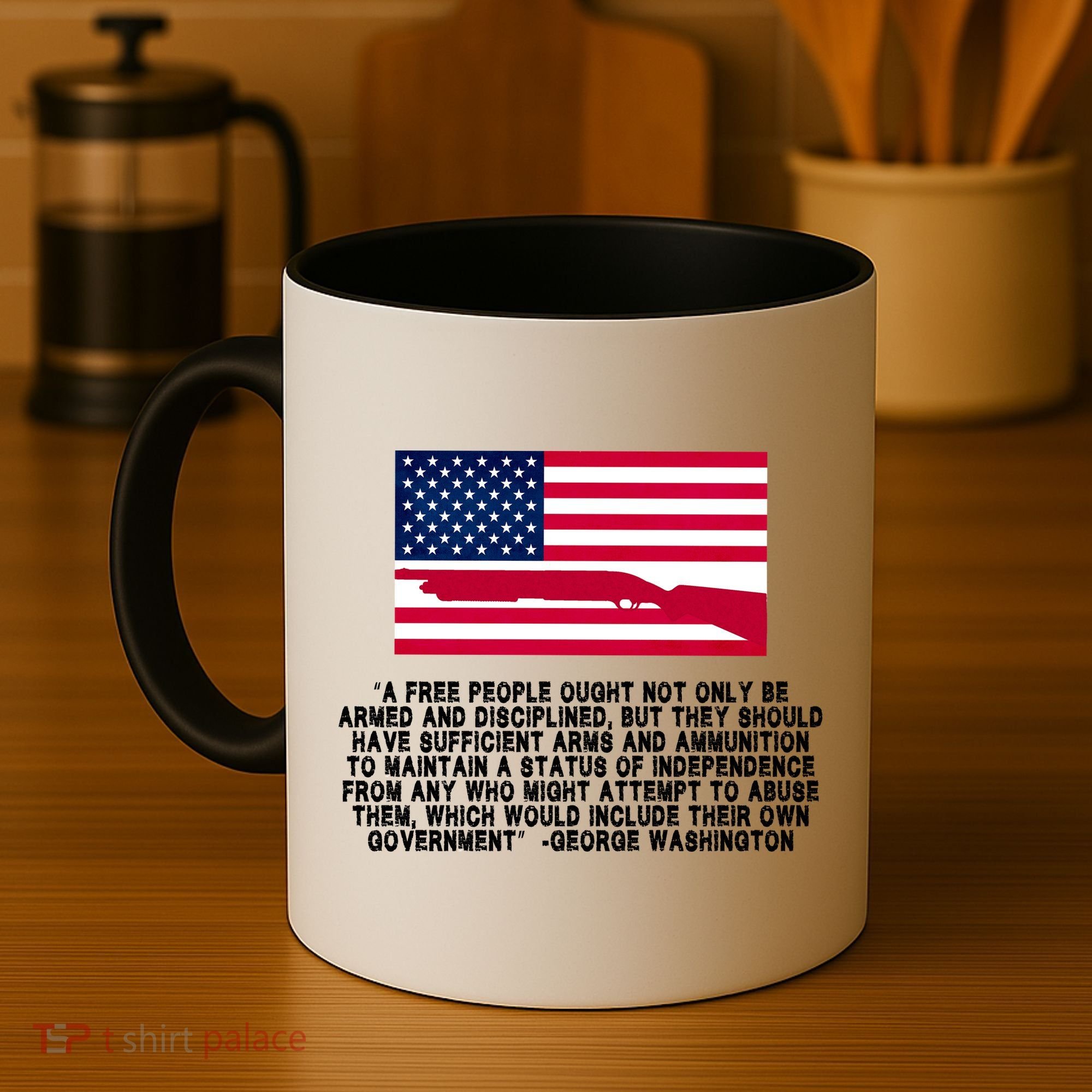 Patriotic Quote George Washington Coffee Mug