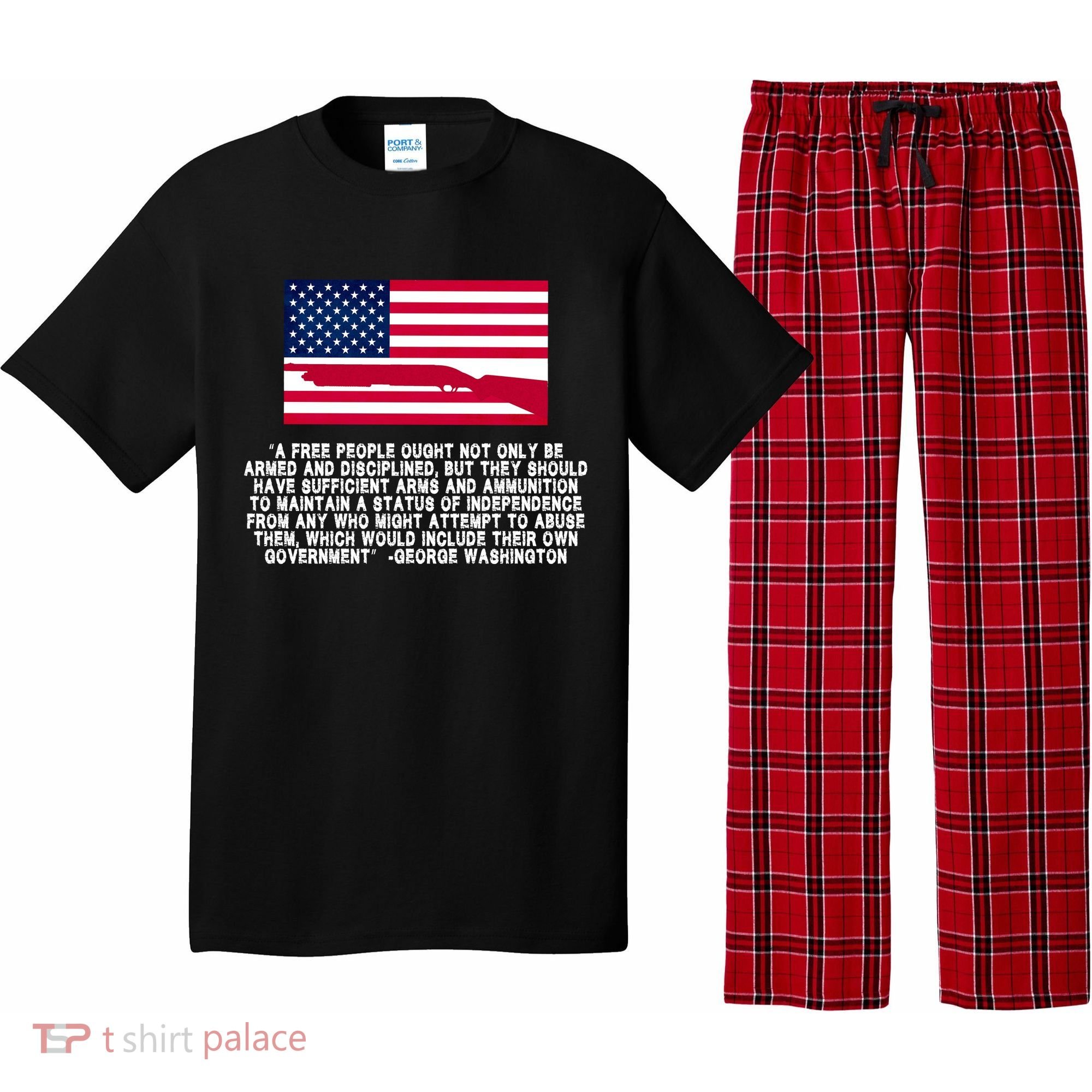 Patriotic Quote George Washington Pajama Set