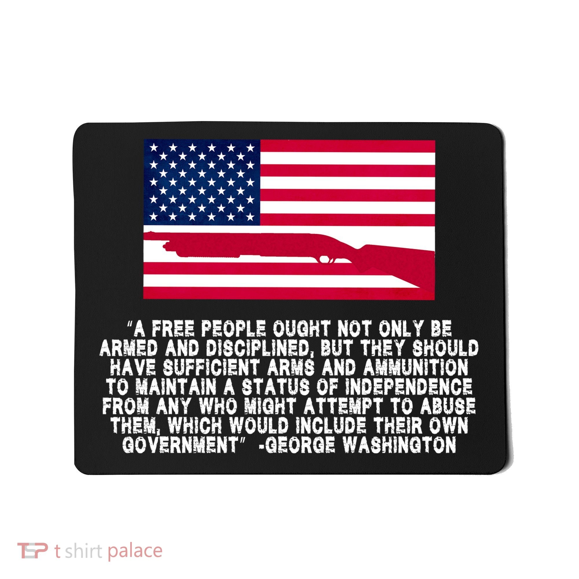 Patriotic Quote George Washington Mousepad