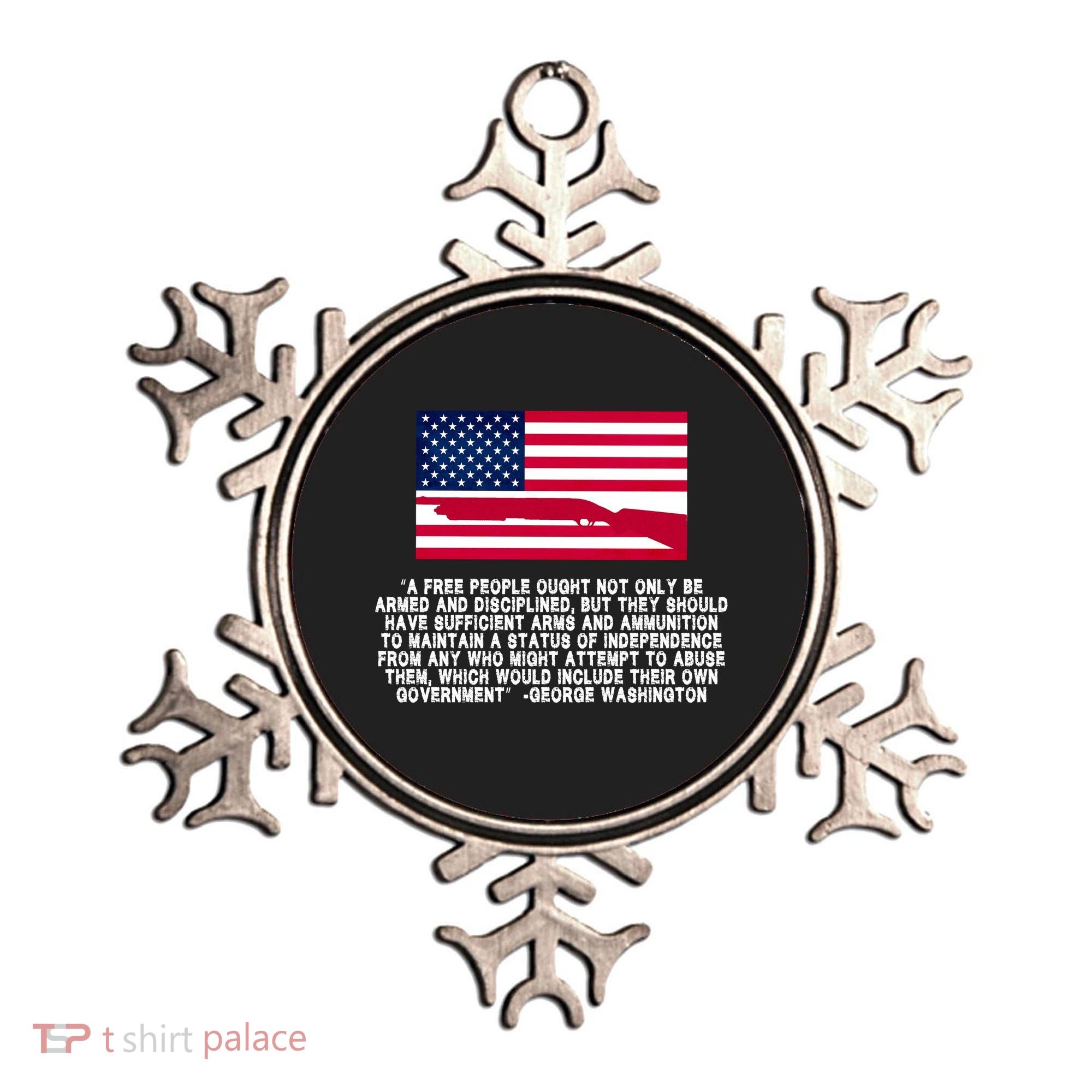 Patriotic Quote George Washington Ornament