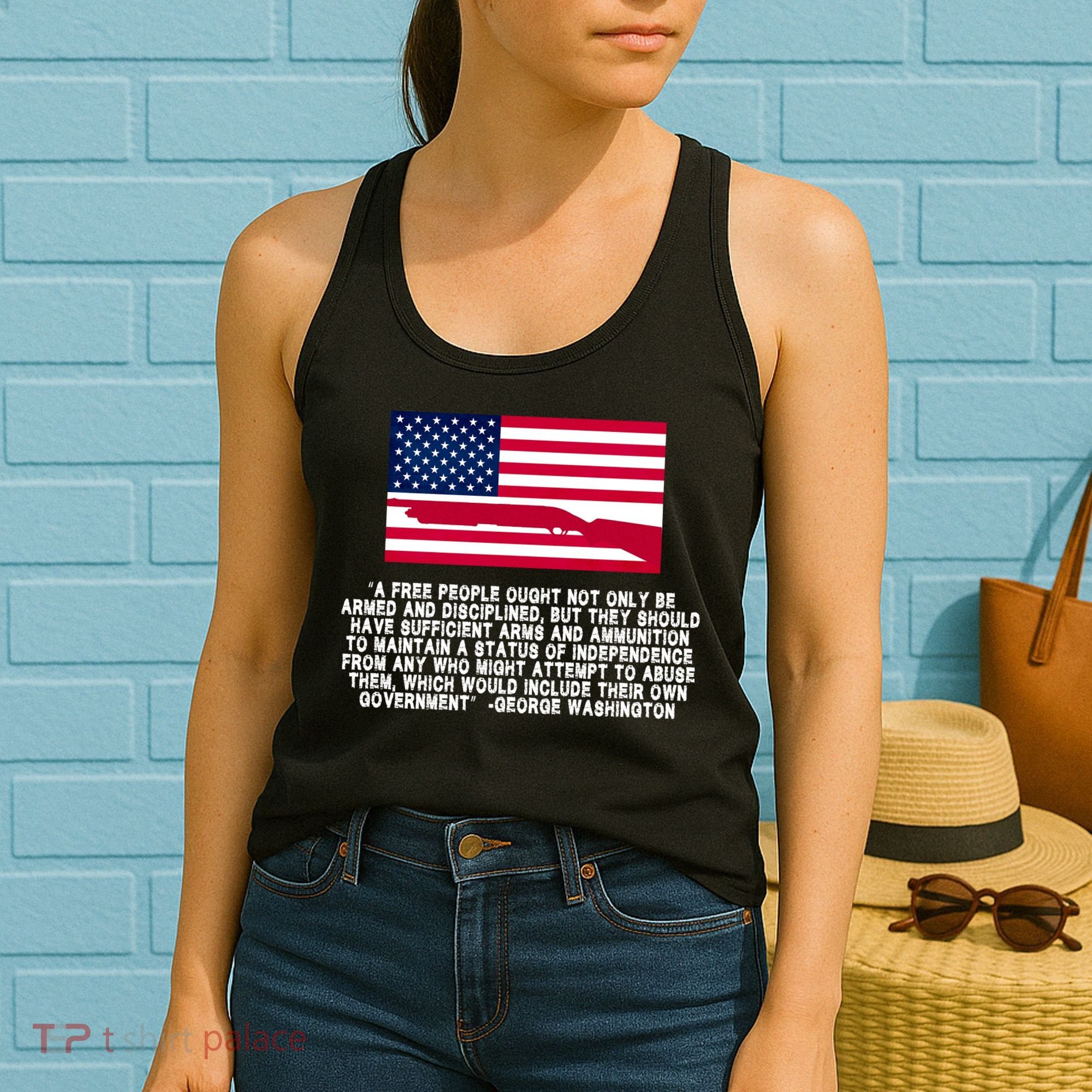 Patriotic Quote George Washington Women's Tank Top