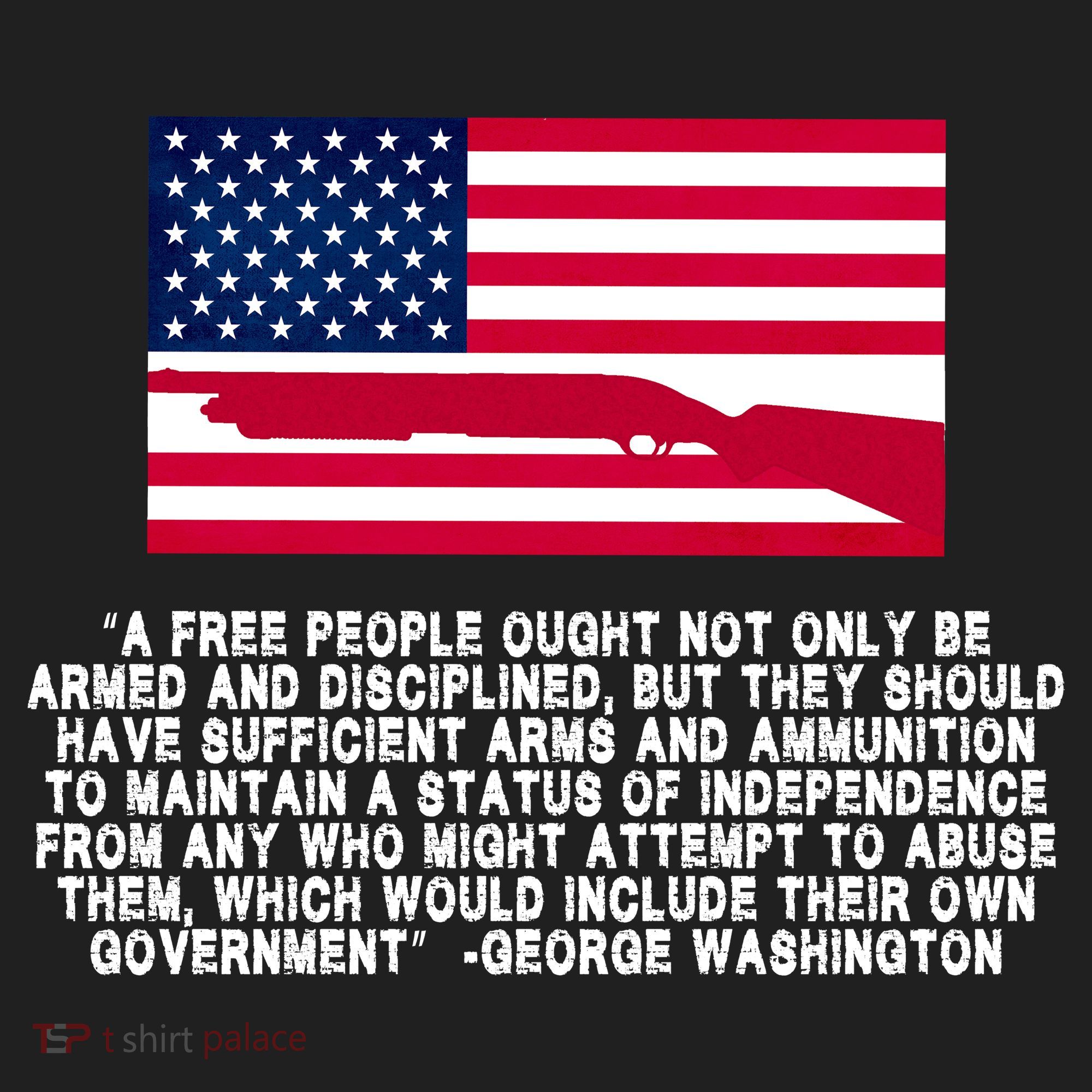 Patriotic Quote George Washington Golf Towel