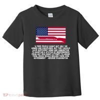 Patriotic Quote George Washington Toddler T-Shirt thumb 0