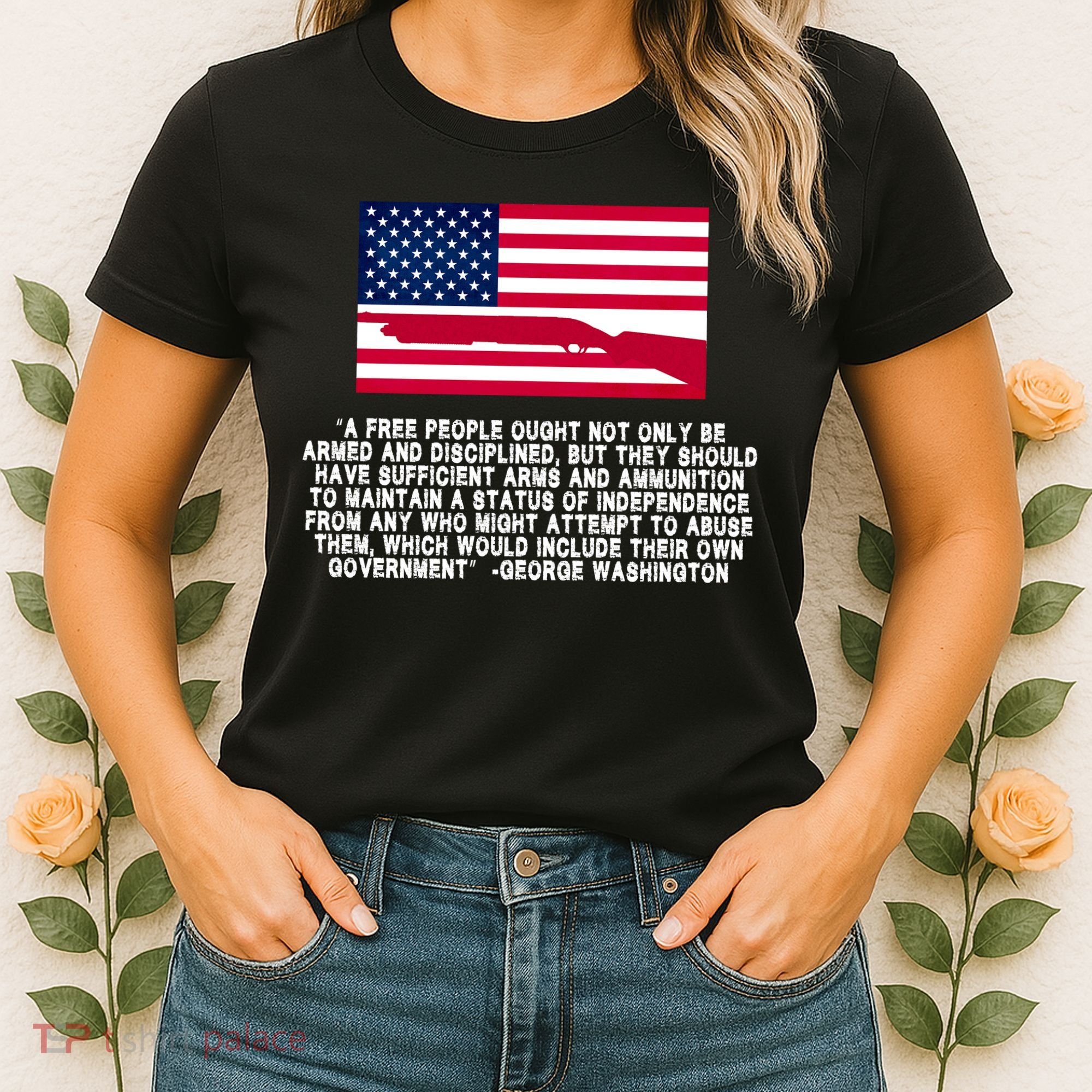 Patriotic Quote George Washington Women's T-Shirt