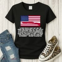 Patriotic Quote George Washington Women's T-Shirt thumb 3