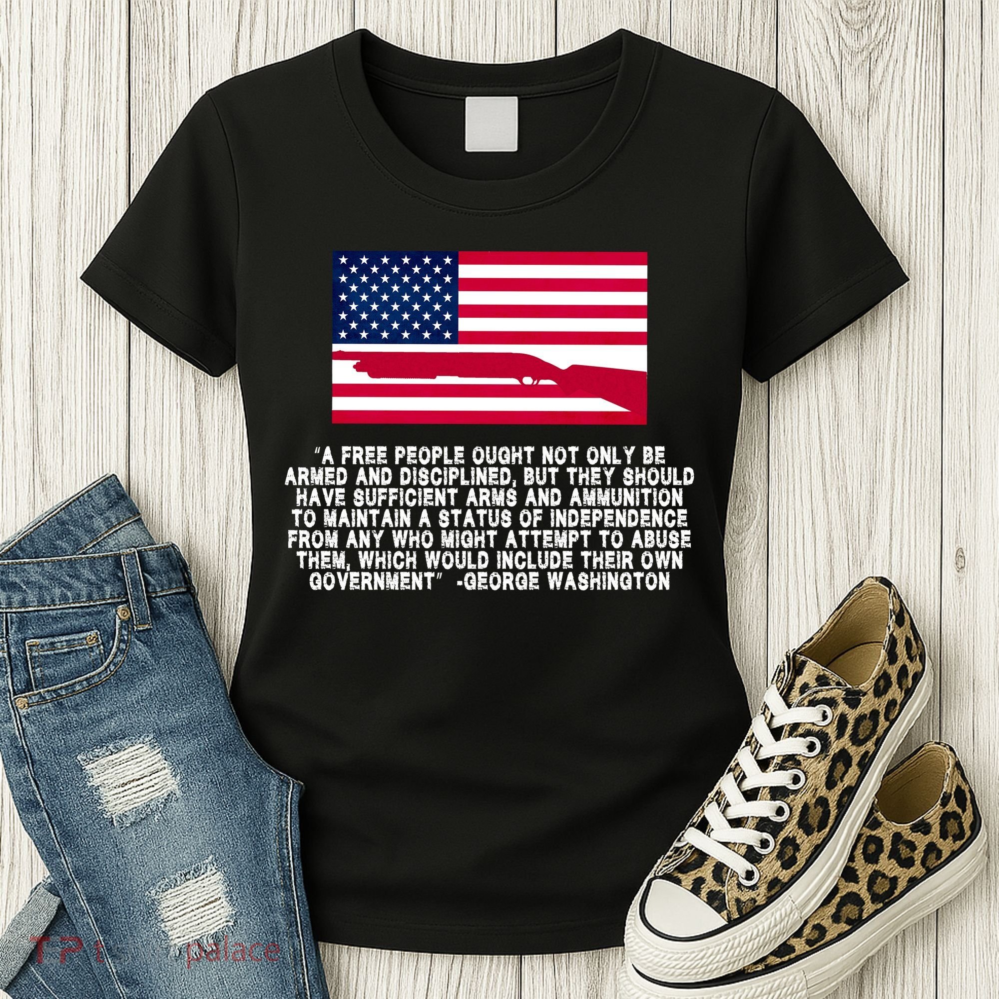 Patriotic Quote George Washington Women's T-Shirt