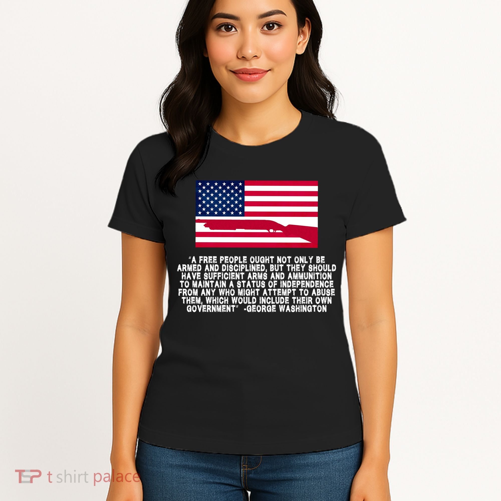 Patriotic Quote George Washington Women's T-Shirt