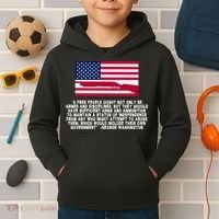 Patriotic Quote George Washington Kids Hoodie thumb 2