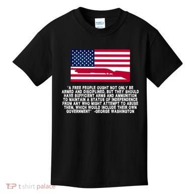 Patriotic Quote George Washington Kids T-Shirt