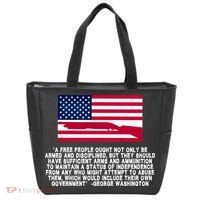 Patriotic Quote George Washington Tote Bag thumb 0