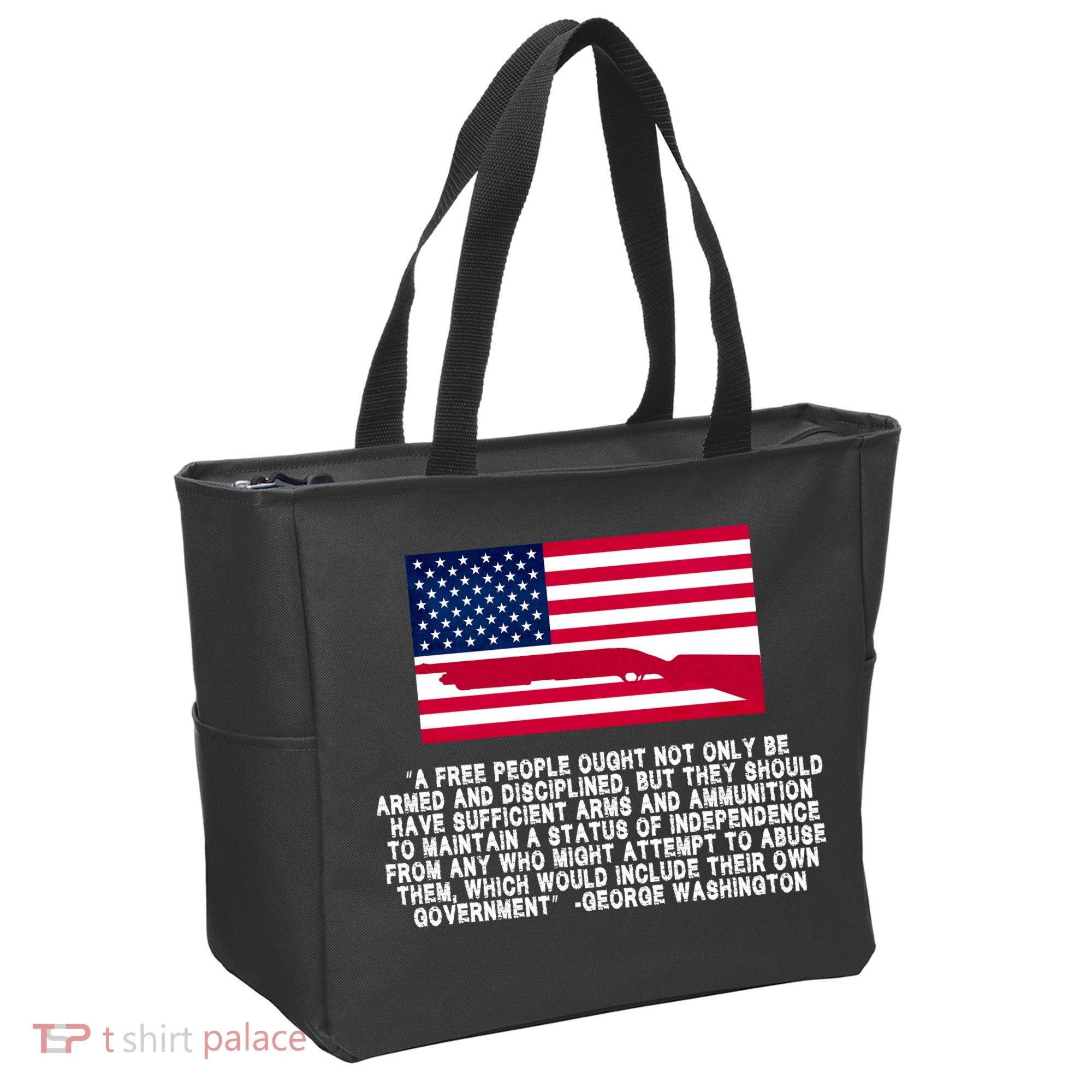 Patriotic Quote George Washington Tote Bag