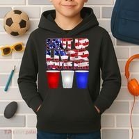 Patriotic Shut Up Liver You're Fine USA  Kids Hoodie thumb 2