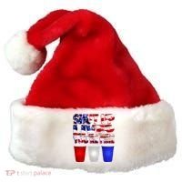 Patriotic Shut Up Liver You're Fine USA  Santa Hat thumb 0