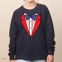 Patriotic Tuxedo Women's Sweatshirt thumb 0