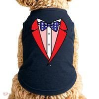 Patriotic Tuxedo Doggie Tank thumb 0