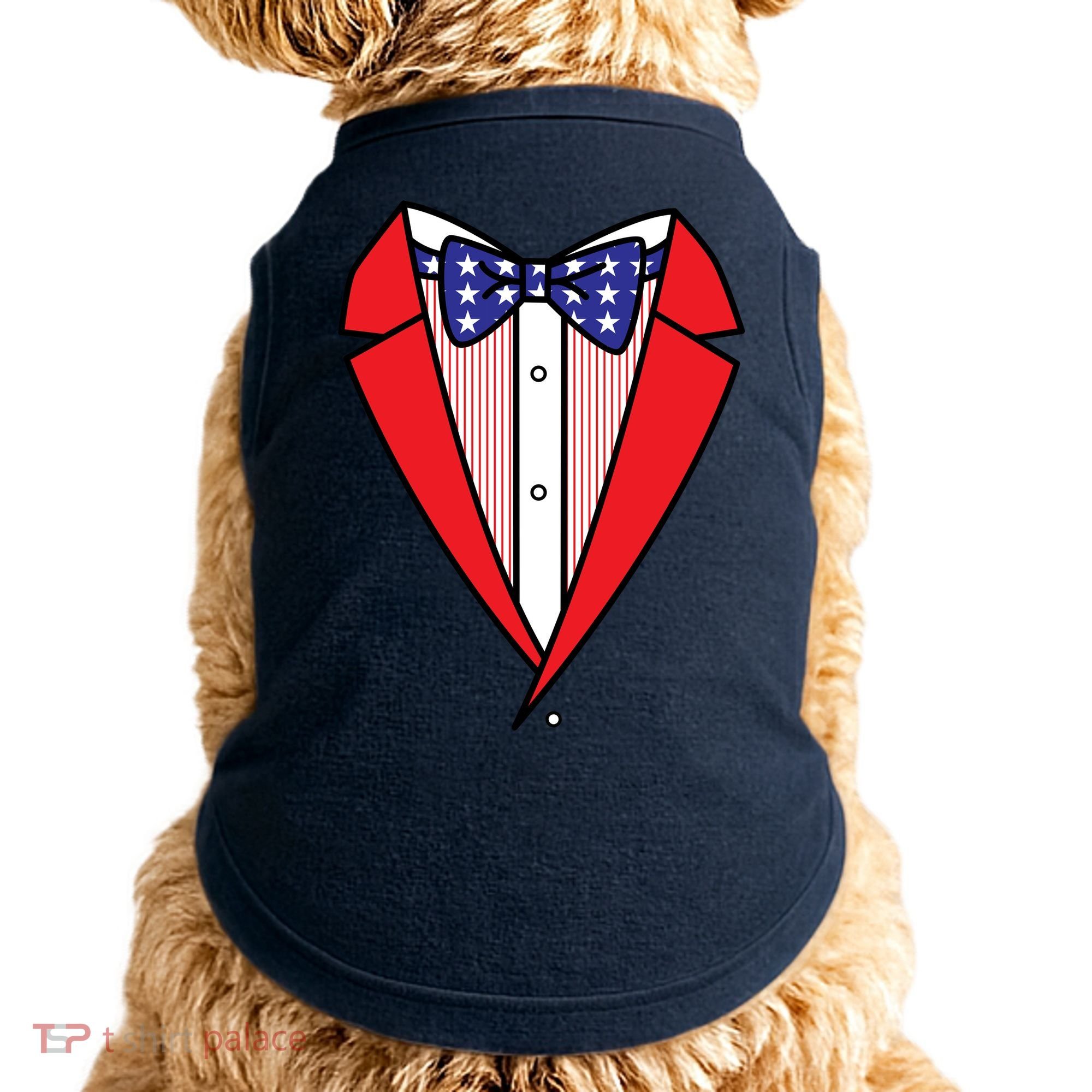 Patriotic Tuxedo Doggie Tank