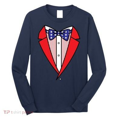 Patriotic Tuxedo Long Sleeve Shirt