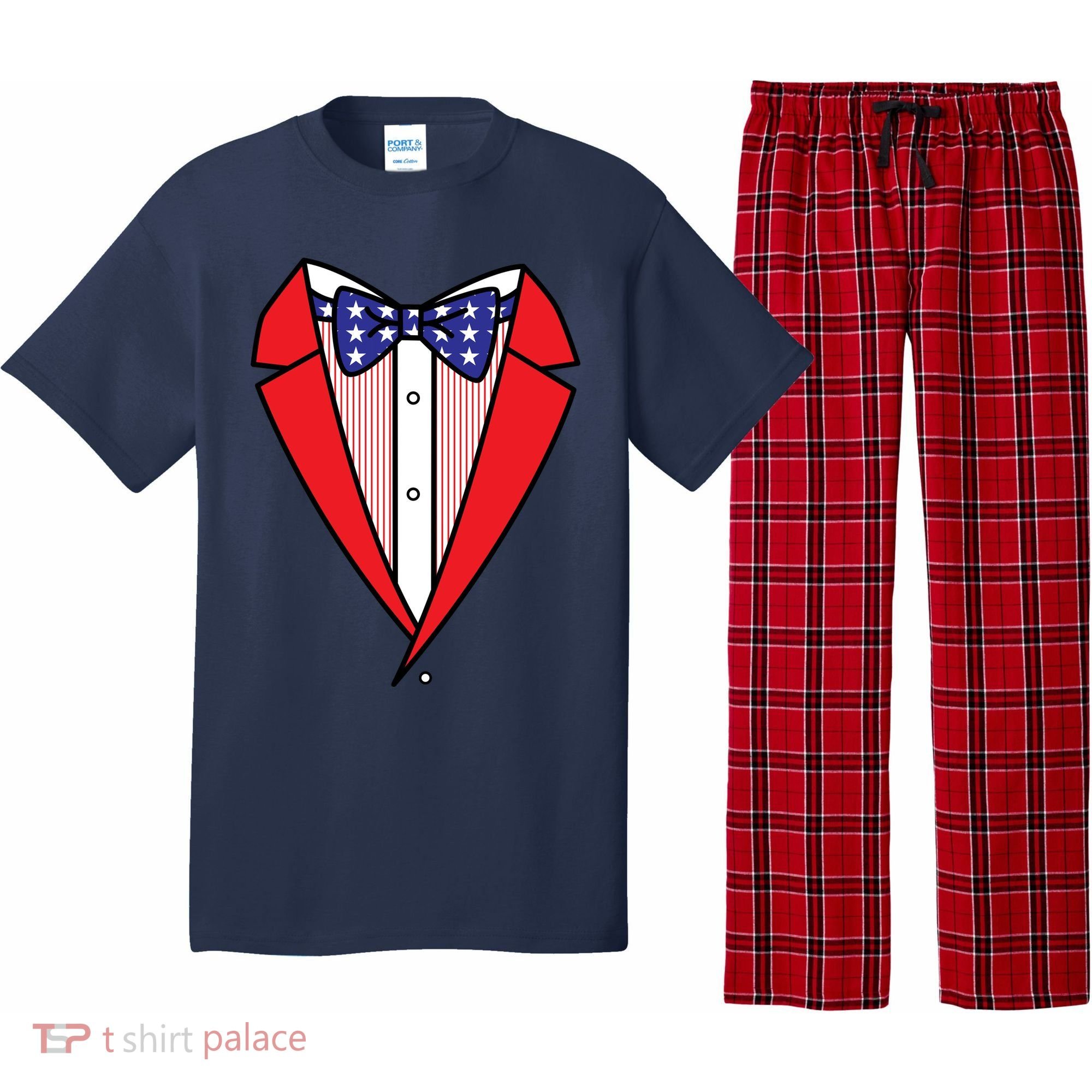 Patriotic Tuxedo Pajama Set