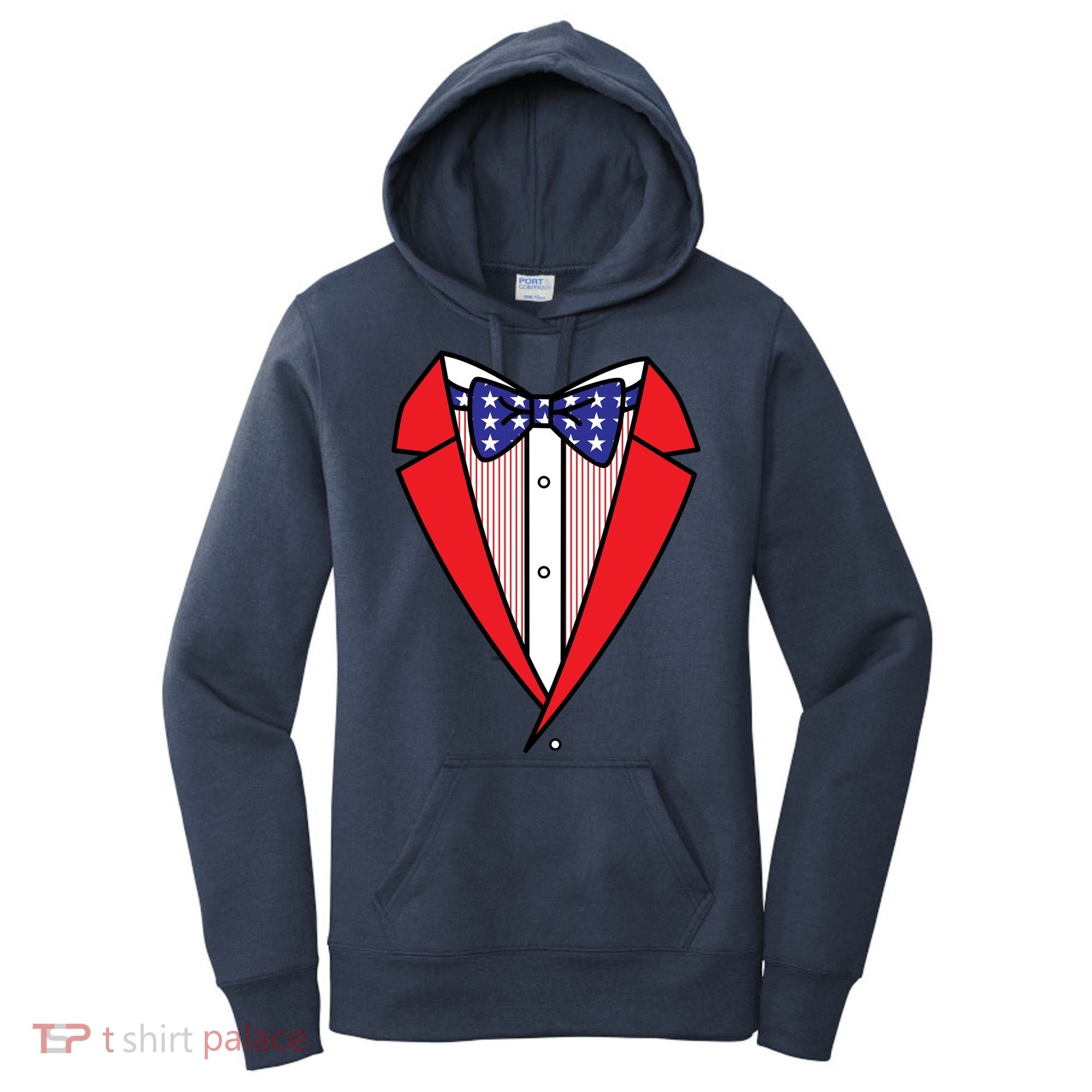 Patriotic Tuxedo Women's Hoodie