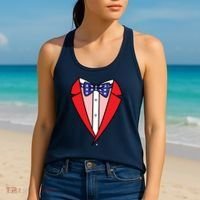 Patriotic Tuxedo Women's Tank Top thumb 2