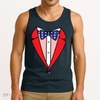 Patriotic Tuxedo Tank Top thumb 3