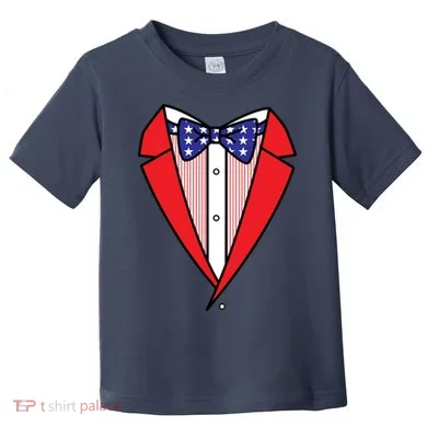 Patriotic Tuxedo Toddler T-Shirt