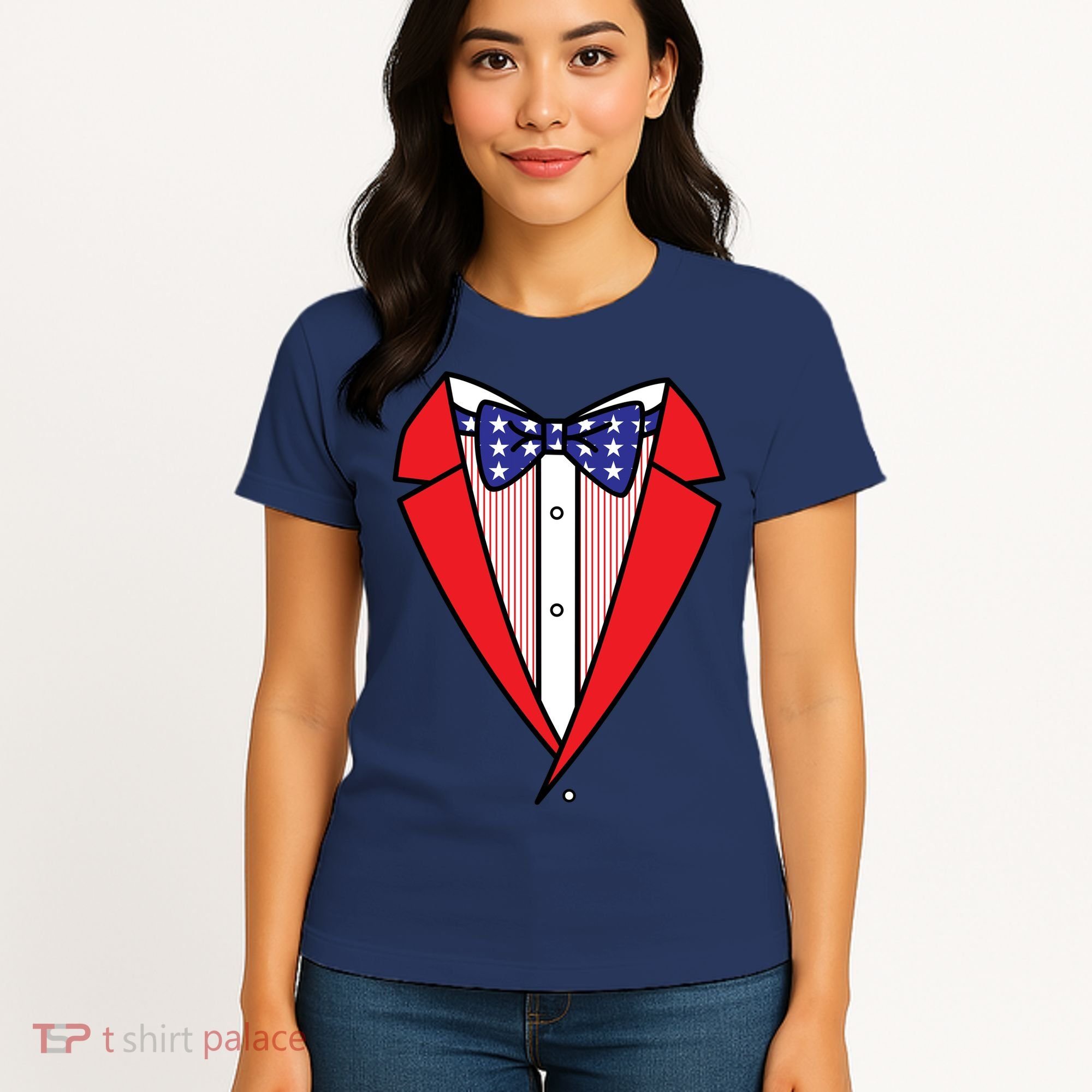 Patriotic Tuxedo Women's T-Shirt