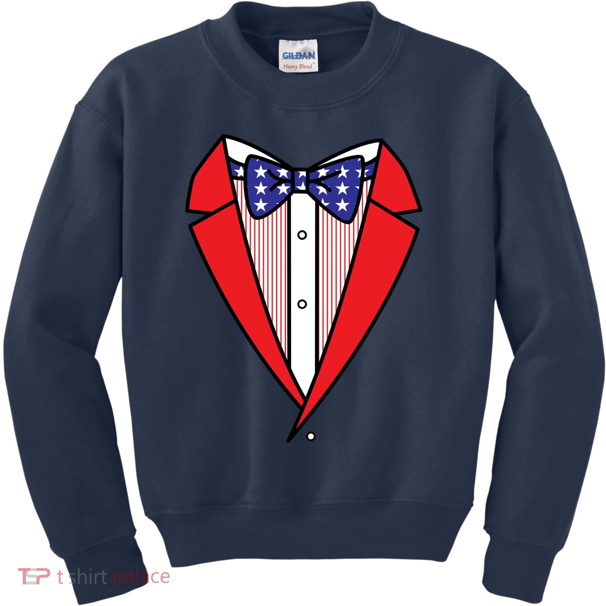 Patriotic Tuxedo Kids Sweatshirt
