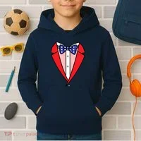 Patriotic Tuxedo Kids Hoodie thumb 2