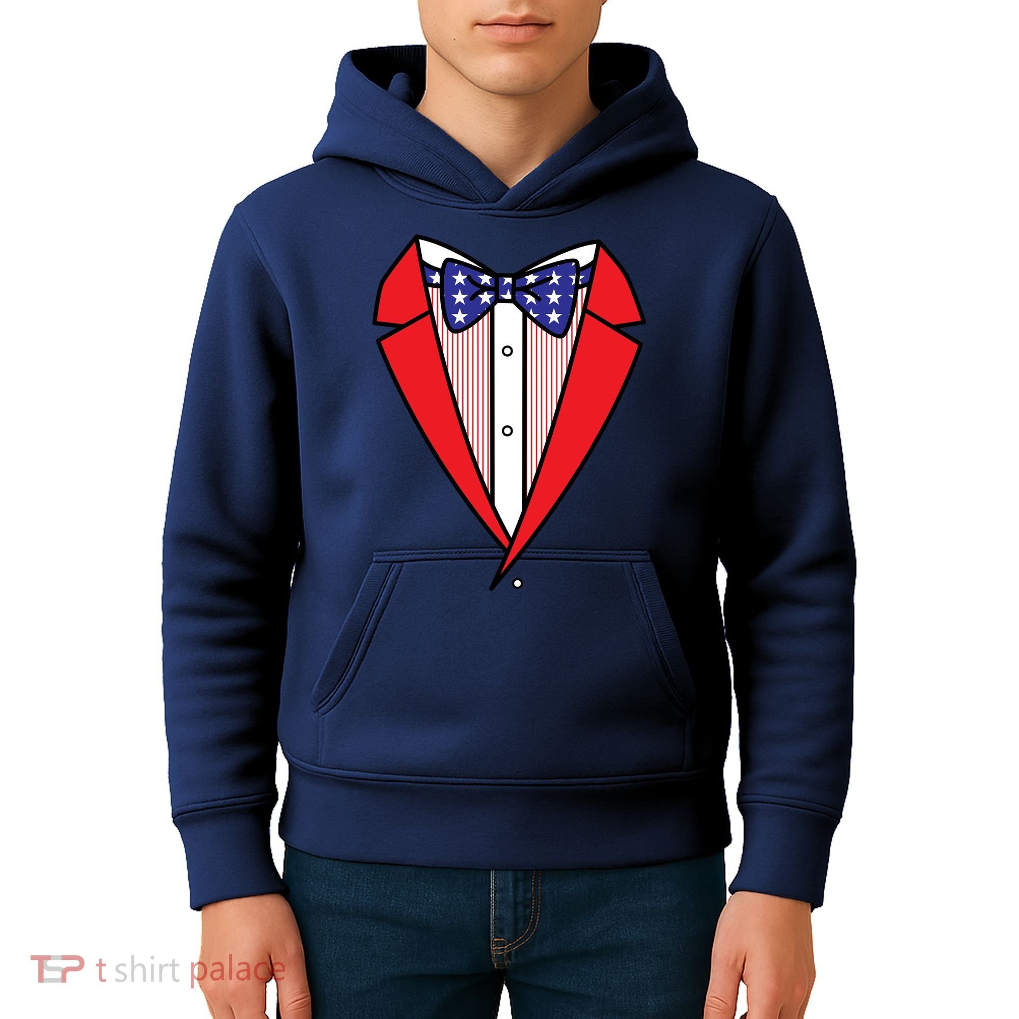 Patriotic Tuxedo Kids Hoodie
