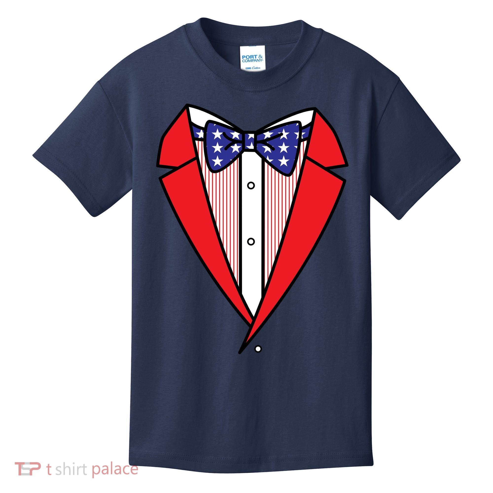 Patriotic Tuxedo Kids T-Shirt