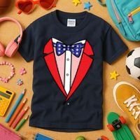 Patriotic Tuxedo Kids T-Shirt thumb 3