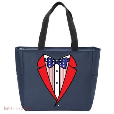 Patriotic Tuxedo Tote Bag