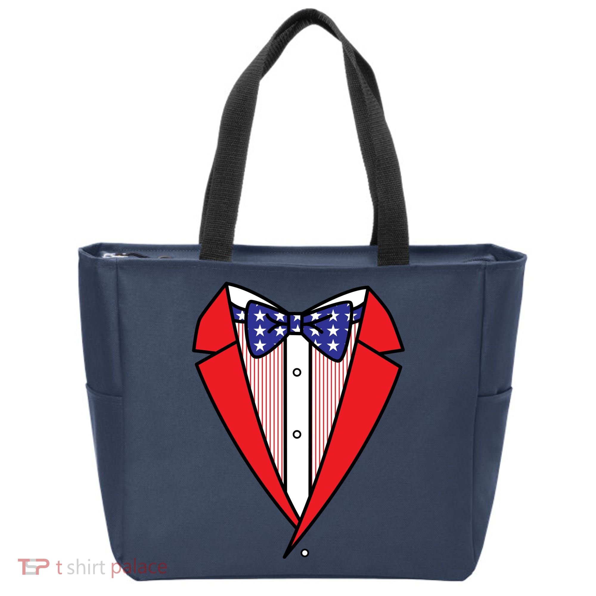 Patriotic Tuxedo Tote Bag