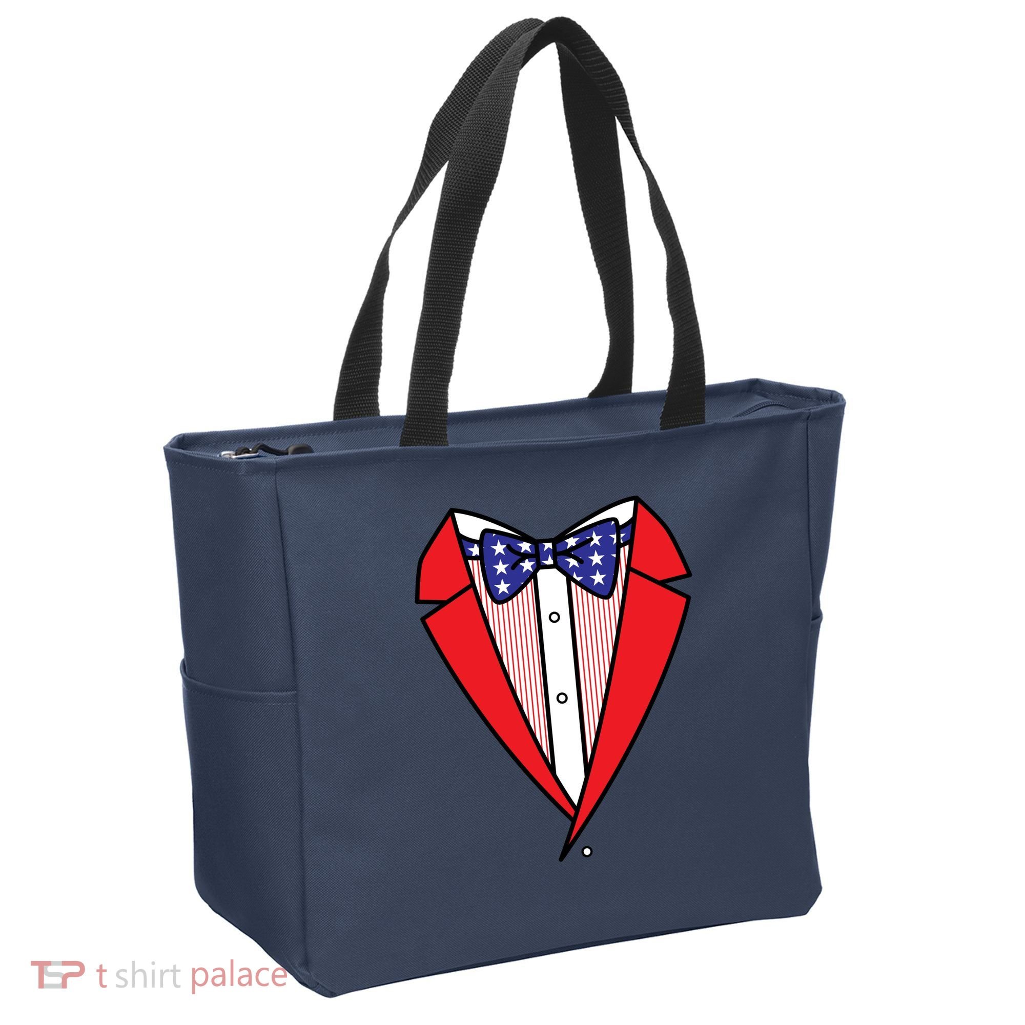 Patriotic Tuxedo Tote Bag