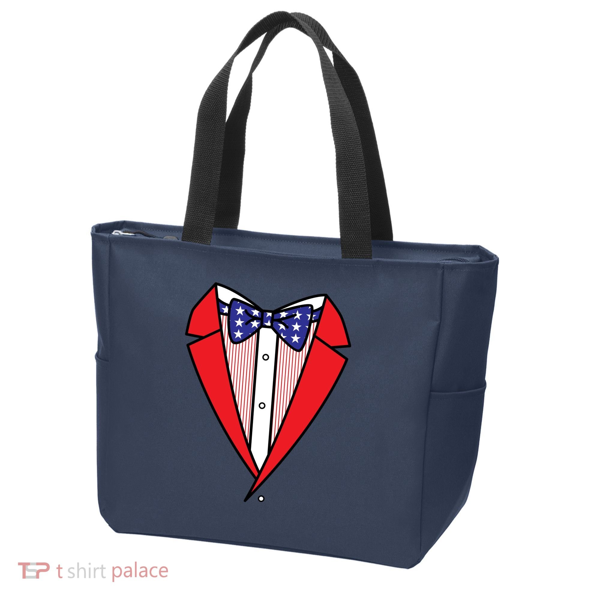 Patriotic Tuxedo Tote Bag