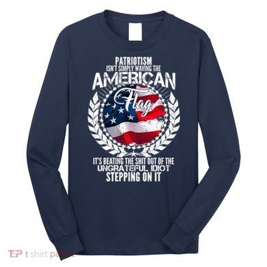 Patriotism American Flag Long Sleeve Shirt