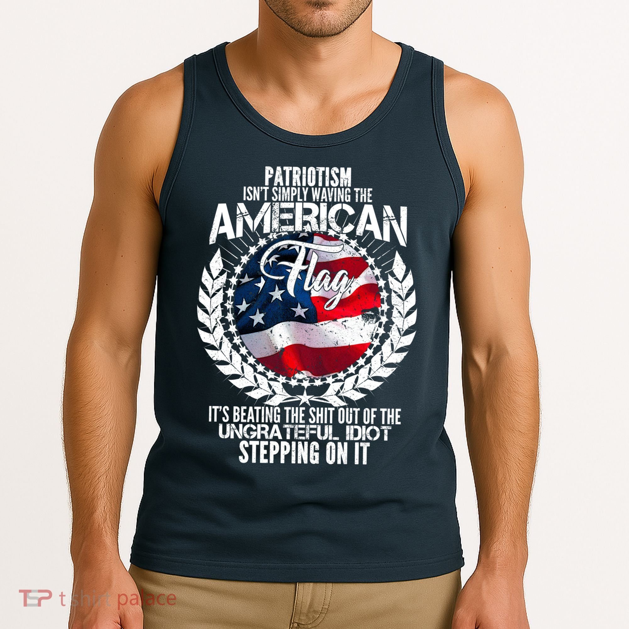 Patriotism American Flag Tank Top