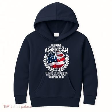 Patriotism American Flag Kids Hoodie