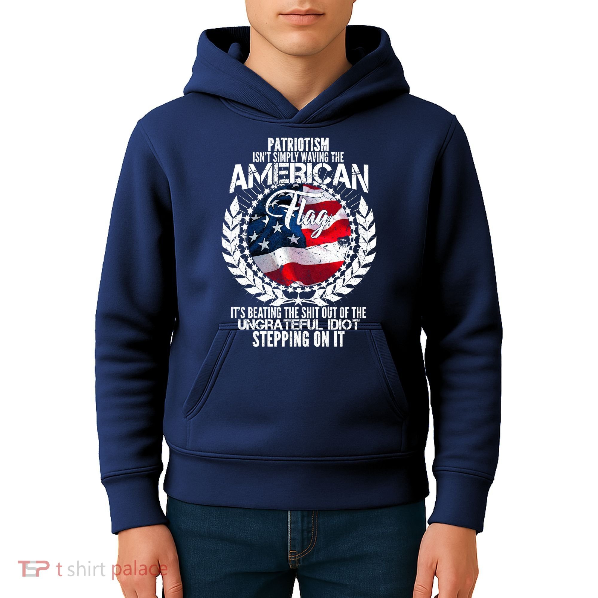Patriotism American Flag Kids Hoodie