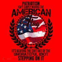 Patriotism American Flag Santa Hat thumb 1