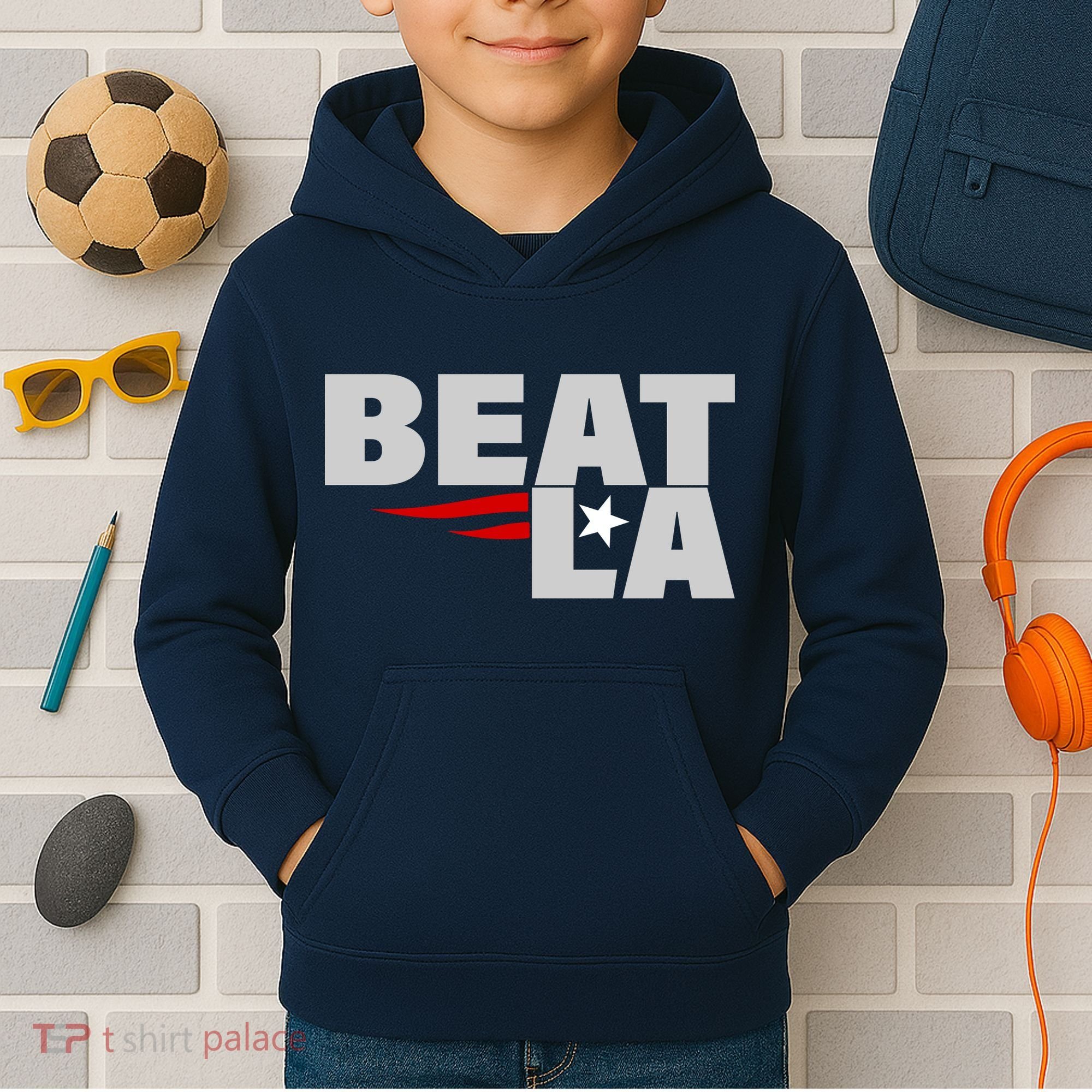Patriots Beat LA Kids Hoodie