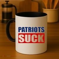 Patriots Suck - I Hate Patriots Coffee Mug thumb 4