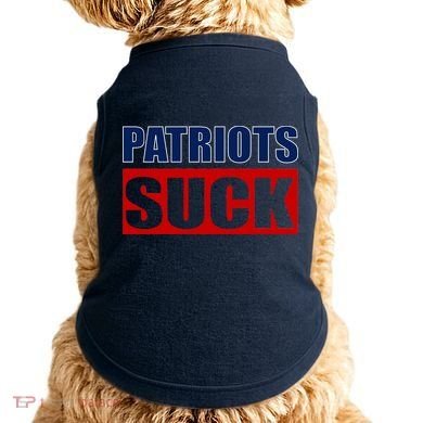 Patriots Suck - I Hate Patriots Doggie Tank