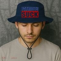Patriots Suck - I Hate Patriots Bucket Hat thumb 2
